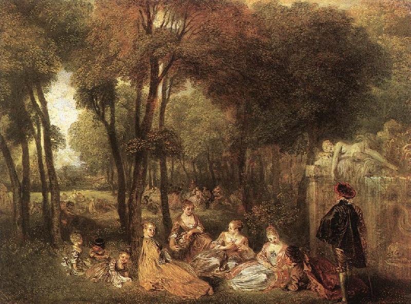 WATTEAU, Antoine Les Champs Elys es